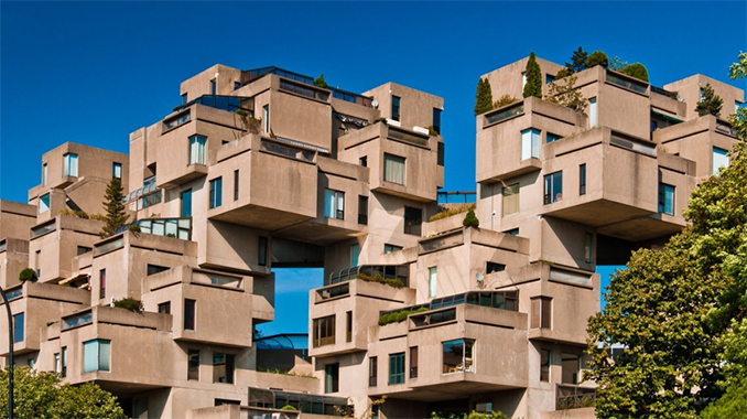 Habitat 76 by Moshe Safdie, Montreal, 1967