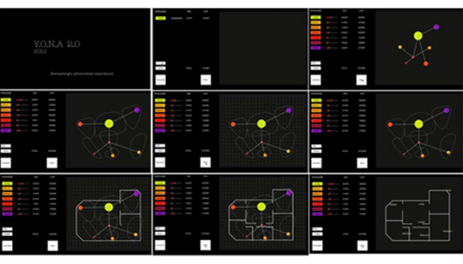 YONA 2.0. Screens shots of software stages.